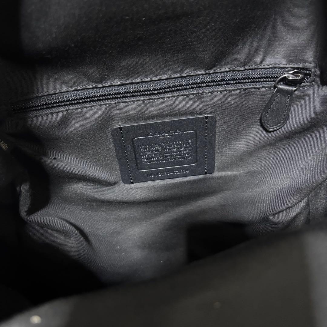 ✨希少✨コーチ　リュック　スムースレザー　黒　グラハム　A4　PC　C2934