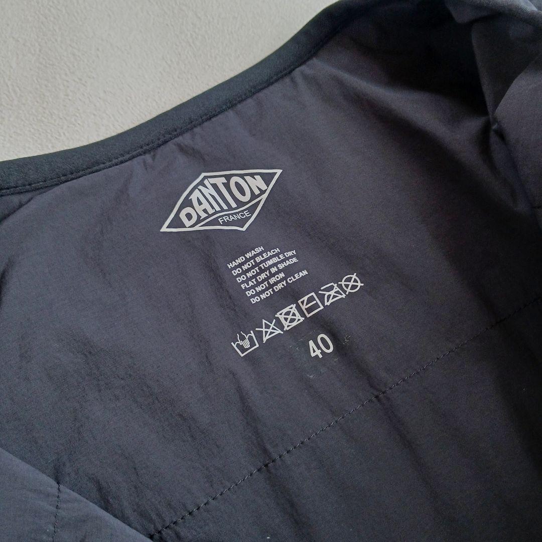 極美品 ダントン インサレーションジャケット 40 ブラック プリマロフト 中綿