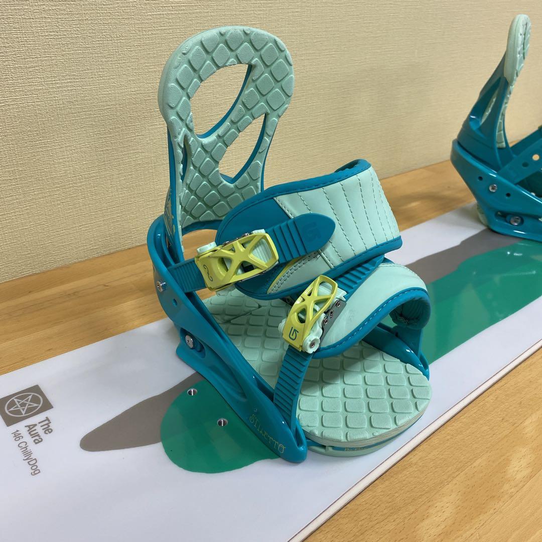 スノーボードAura 152cm Burton バインディング付き レディース向