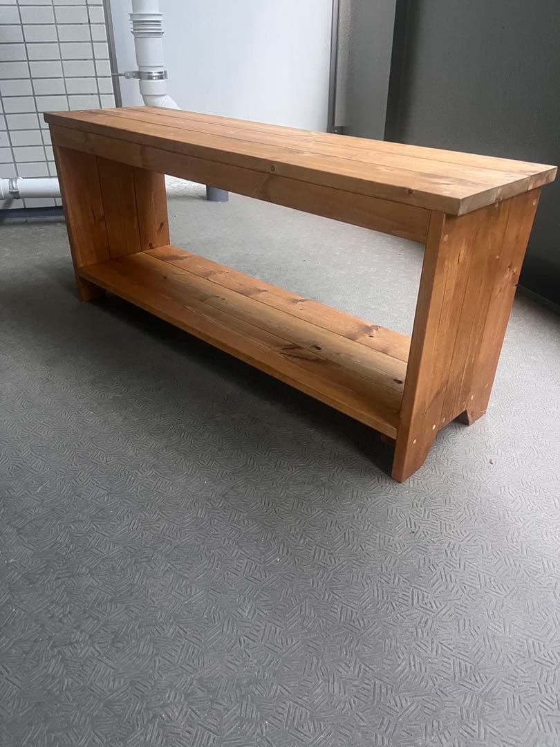 ハンドメイド家具　オープンシェルフ　木製シンプル棚