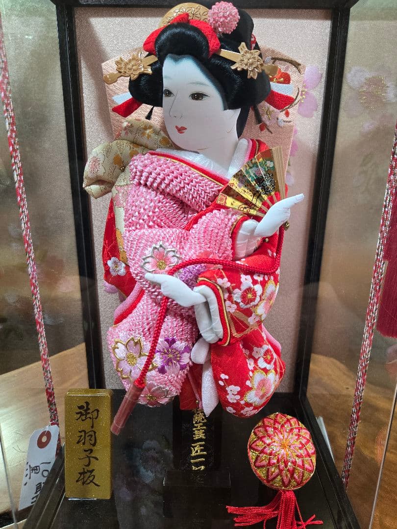【一点限り】正月飾り　羽子板　ケース飾り　※閉店セール　H37