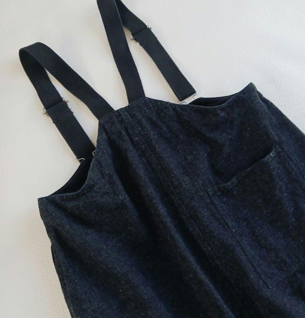 ネストローブ　upcyclelino　デニムジャンパースカート　デッキスカート