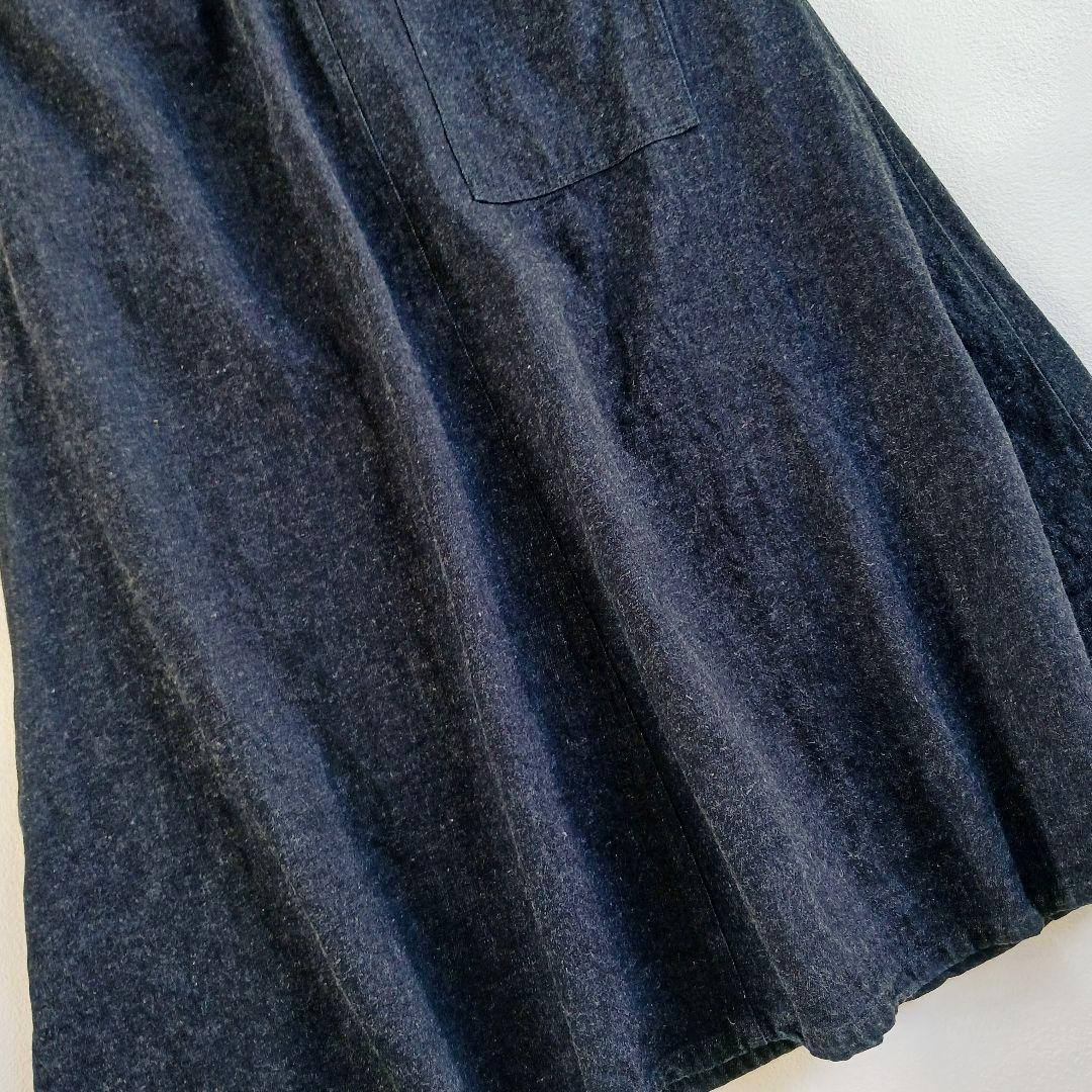 ネストローブ　upcyclelino　デニムジャンパースカート　デッキスカート