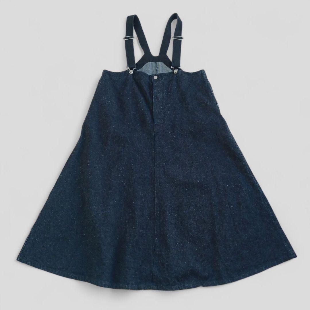 ネストローブ　upcyclelino　デニムジャンパースカート　デッキスカート