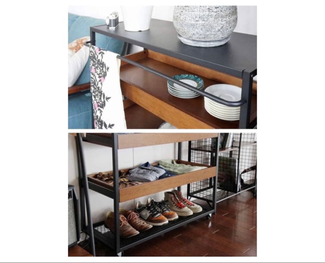 [anthem] ワゴンラック 85cm x 42cm x 90cm