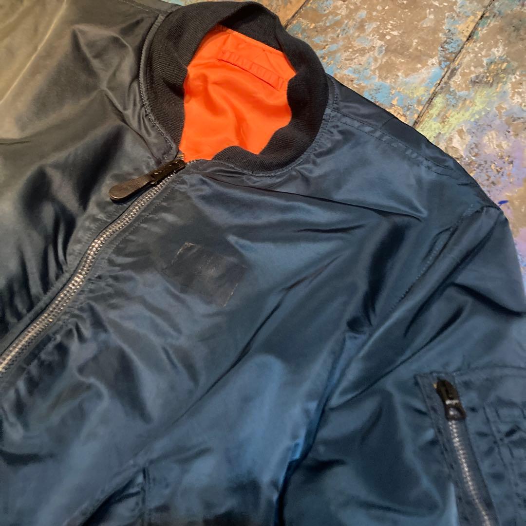 ALPHA アルファ MA-1 フライトジャケット ネイビー