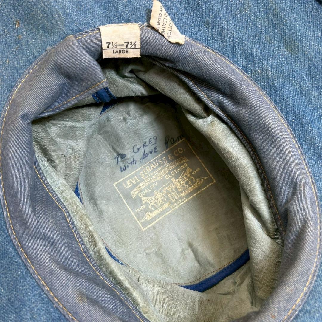 70s vintage Levi's デニムハット　Large　DMG61