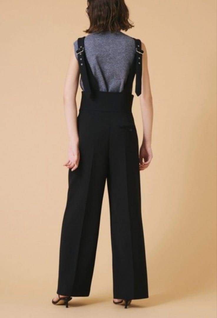 【週末セール】COLUMN｜ブラック サロペット estnation