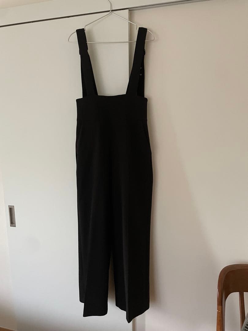 【週末セール】COLUMN｜ブラック サロペット estnation