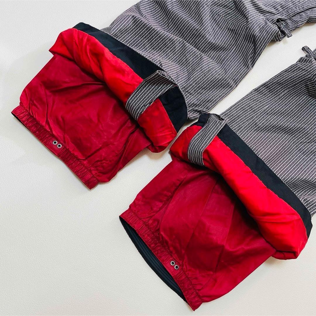 6665 バートン　ビブパンツ　ストライプ　ヒッコリー　ポーチ付き