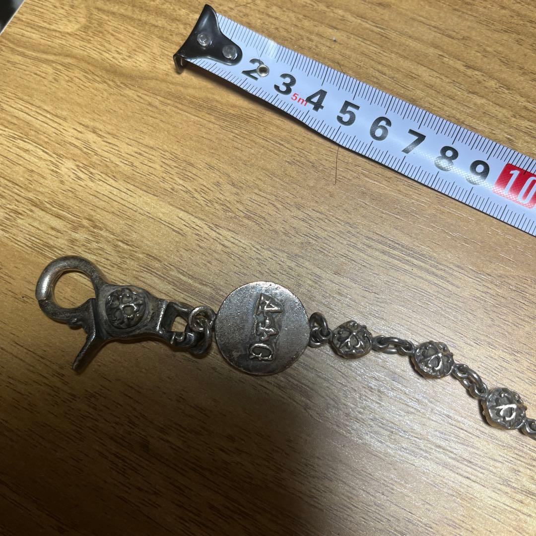 ビンテージシルバー925製ウォレットチェーン 約70cm