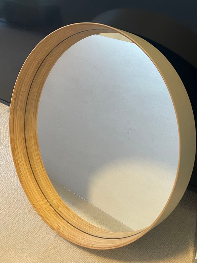 【美品】TEORI テオリ ウォールミラー ZERO壁掛けミラー M 乳白