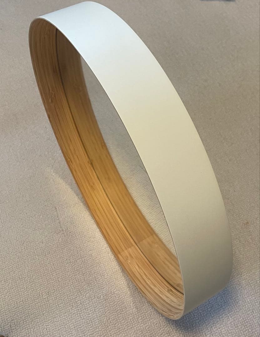 【美品】TEORI テオリ ウォールミラー ZERO壁掛けミラー M 乳白