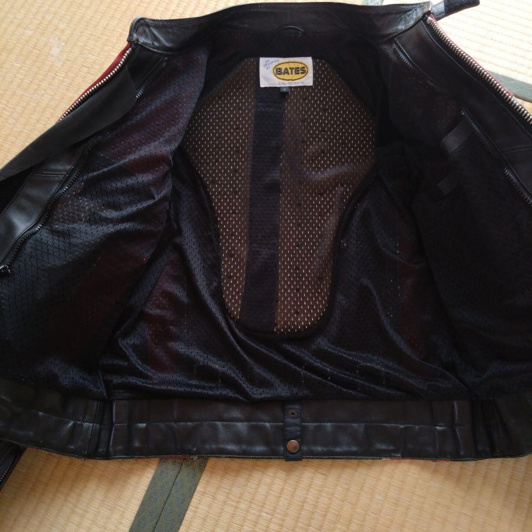 BATES　ベイツ　カスタム　レザー　ライディング　ジャケット　本革　L