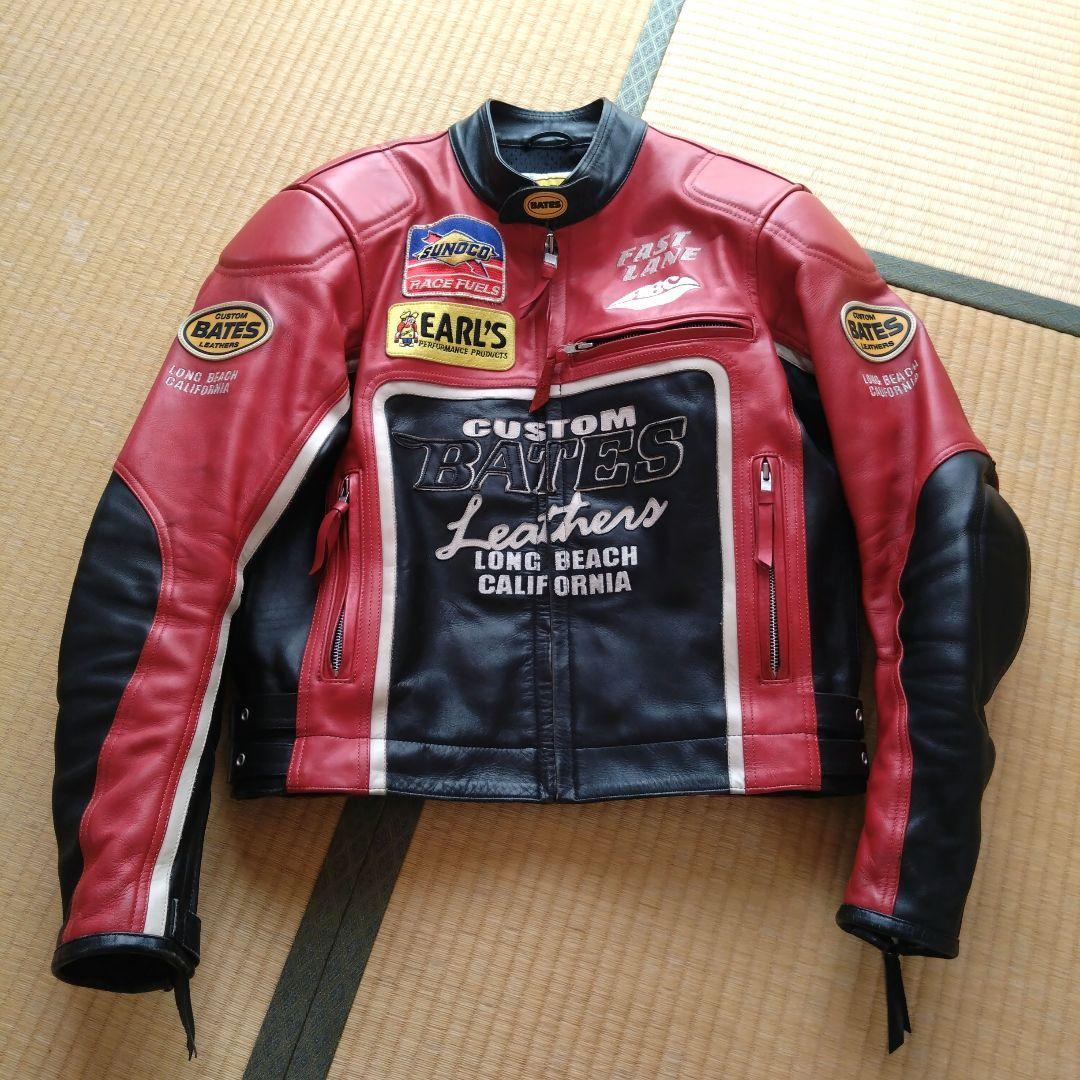 BATES　ベイツ　カスタム　レザー　ライディング　ジャケット　本革　L
