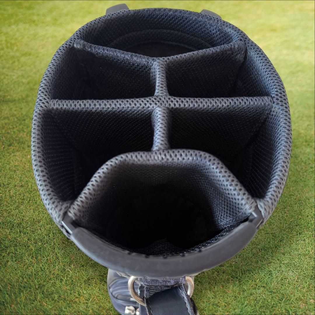 パーリーゲイツ　キャディ バッグ　ショルダー式　スタンド式　軽量　紺　ネイビー