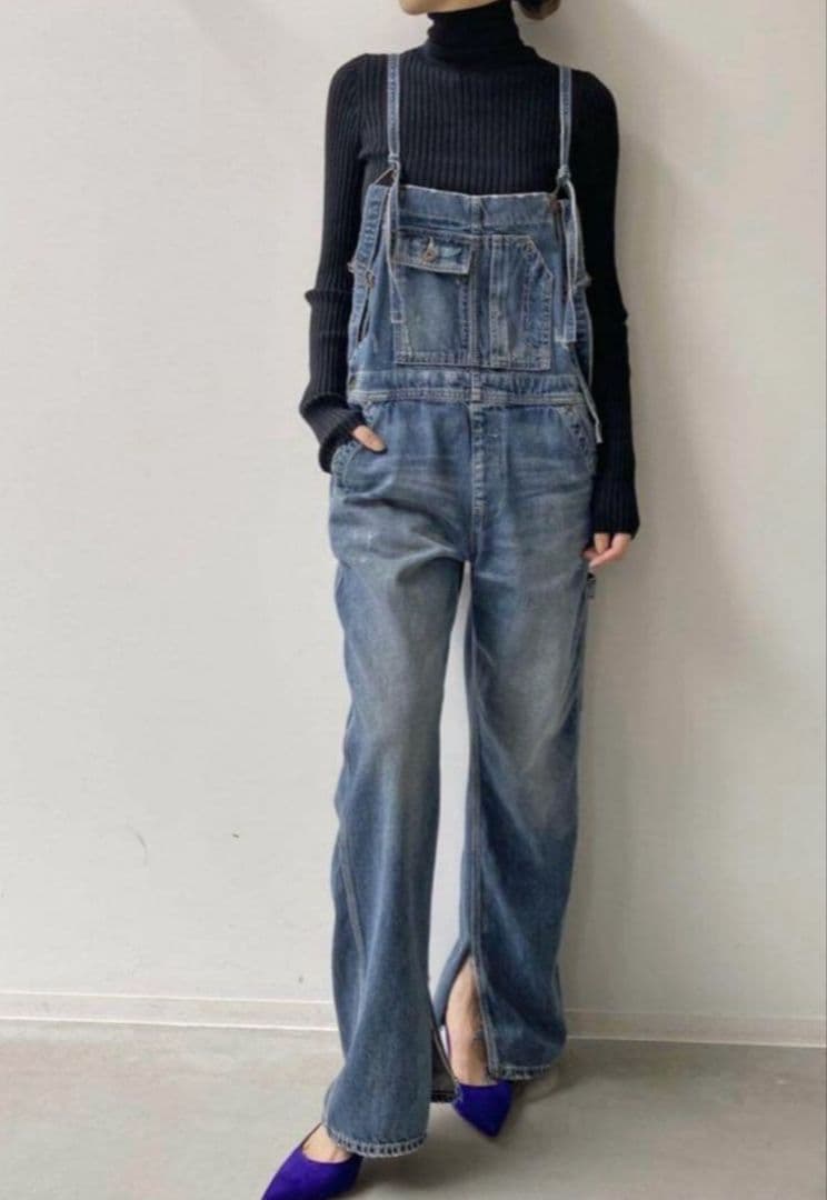 セール【美品】アパルトモン　デニムオーバーオール 34