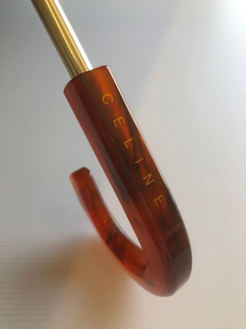 CELINE セリーヌ 日傘Cマカダム　トリオンフ総柄　黒