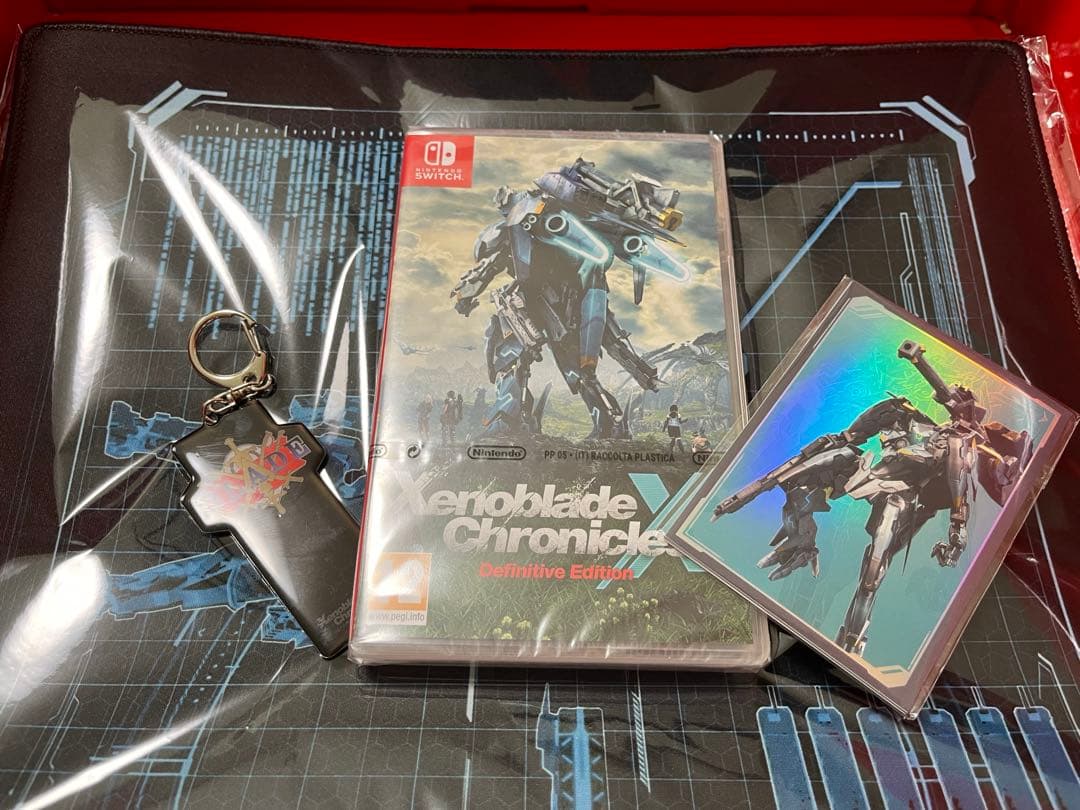 ゼノブレイドクロスディフィニティブエディション　海外デスクマットホログラムトレカ