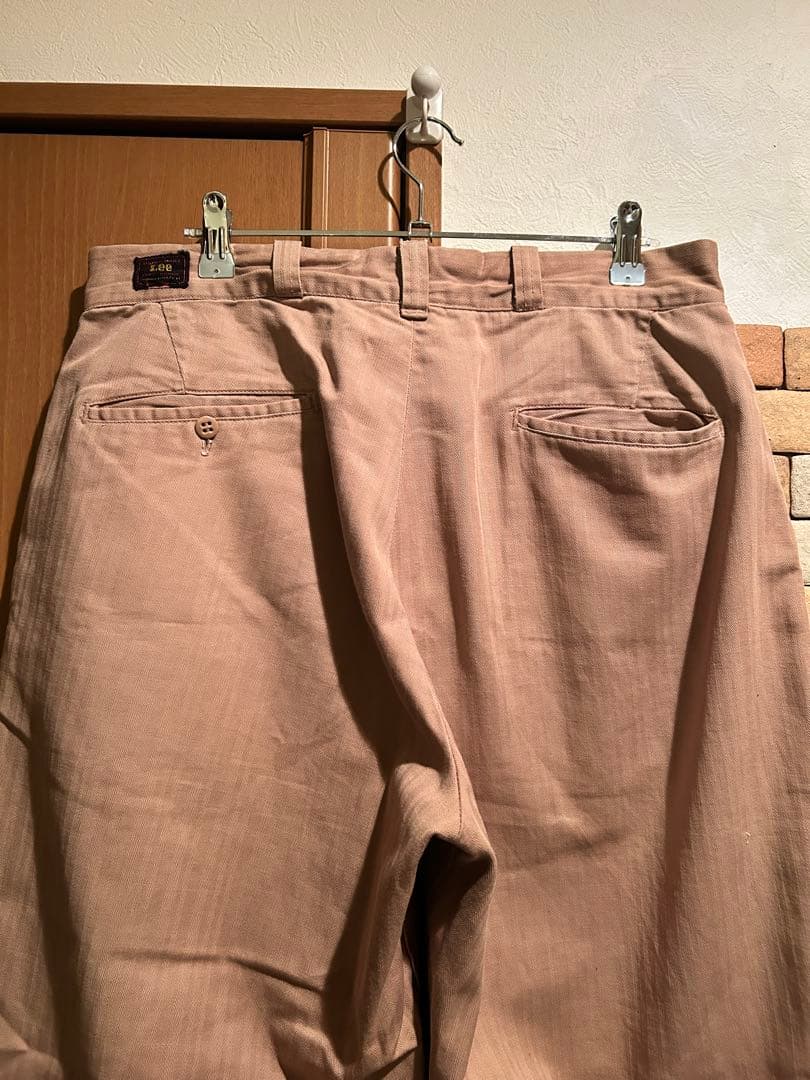 Special‼︎ 40s Lee hbt work pants センター赤