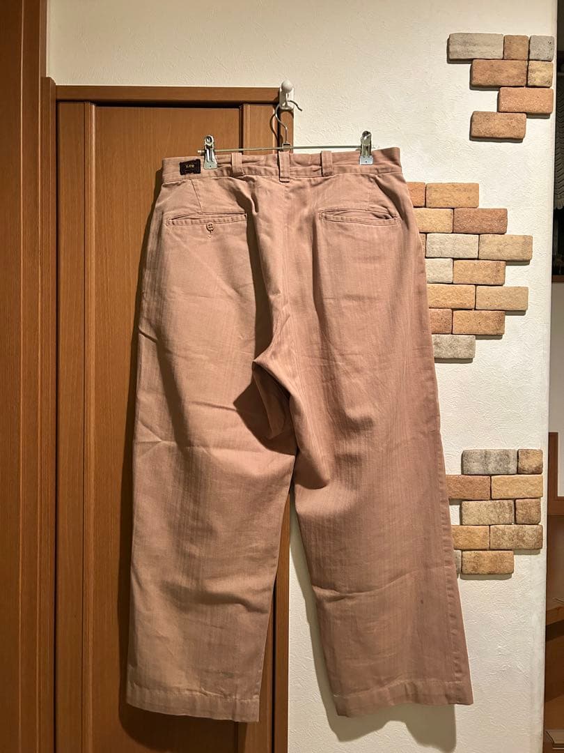Special‼︎ 40s Lee hbt work pants センター赤