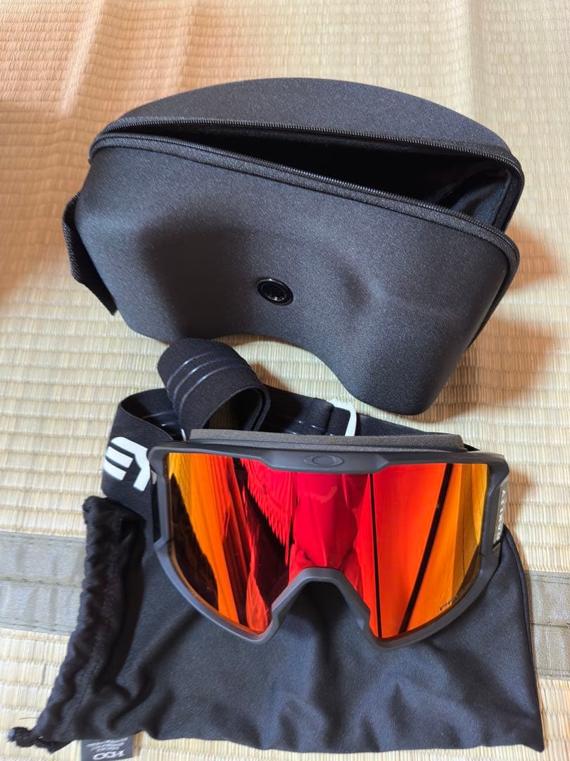 美品 OAKLEY LINE MINER ゴーグル レッドミラー