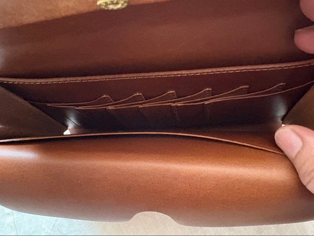 safuji 長財布（ホック）キャメル