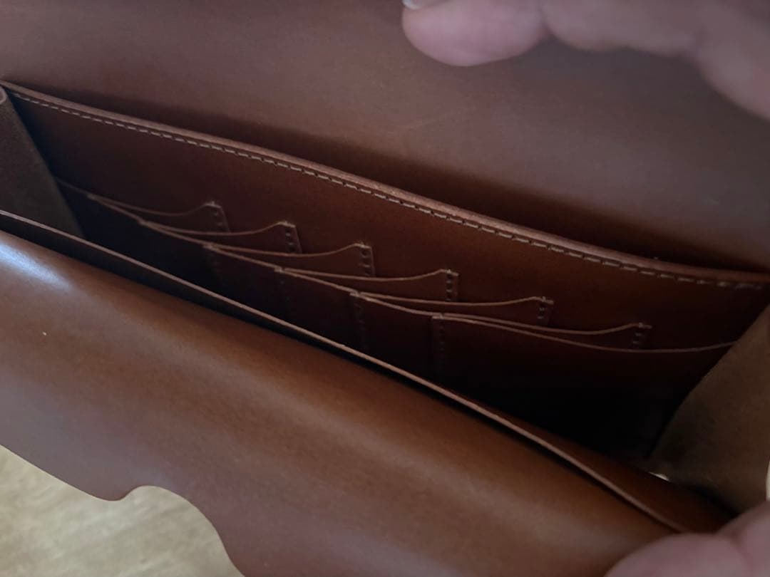 safuji 長財布（ホック）キャメル