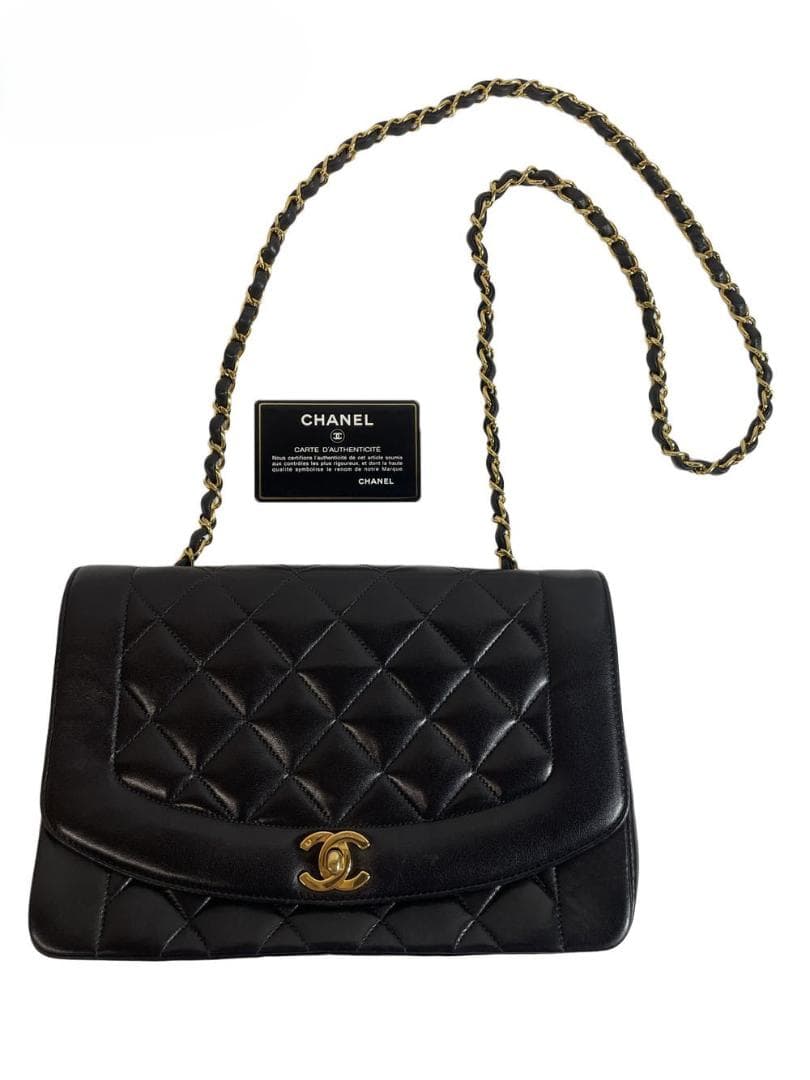 シャネル 2番台 ショルダーバッグ マトラッセ 22 ダイアナ MBZ027