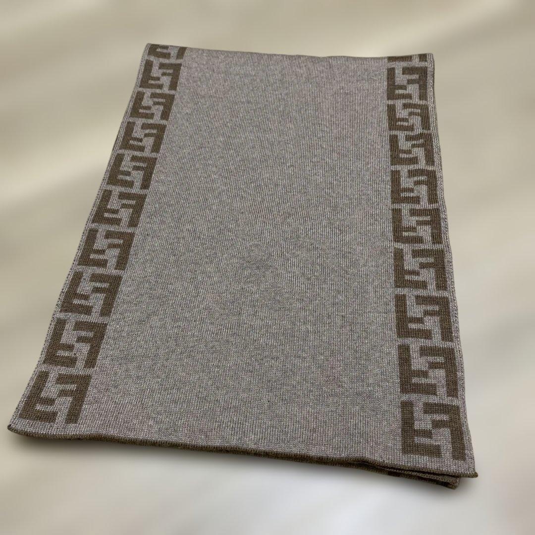 FENDI リバーシブル マフラー ブラウン