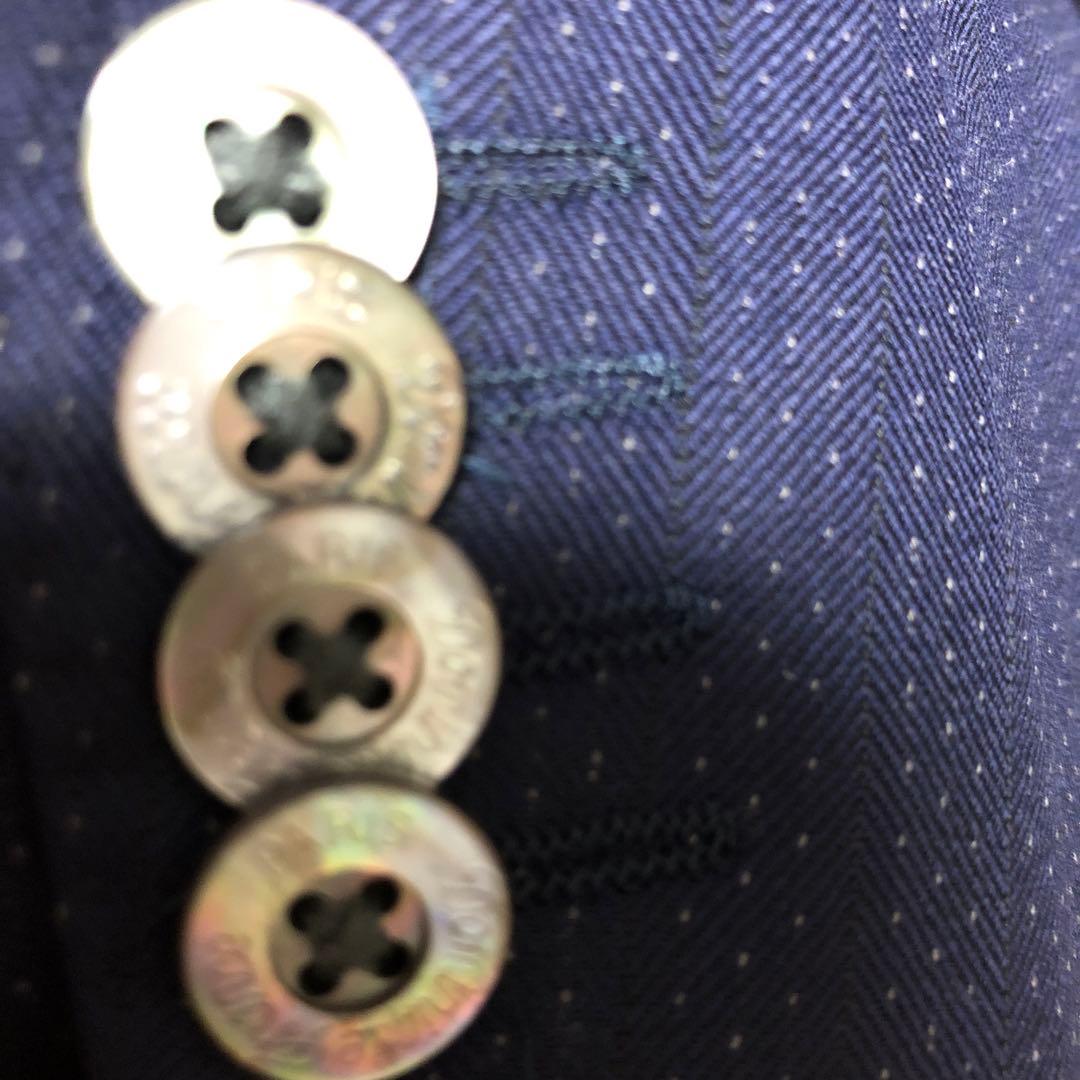 ピースガーデン　Dominique France ネイビー ビジネススーツ