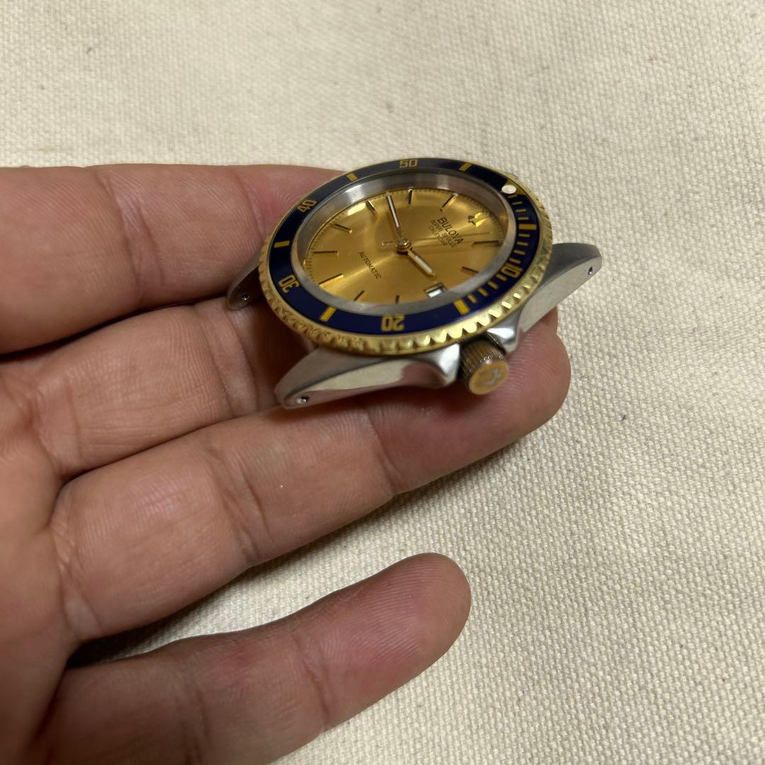 鼎*家様 Bulova 自動巻き腕時計 ゴールド/ブルー