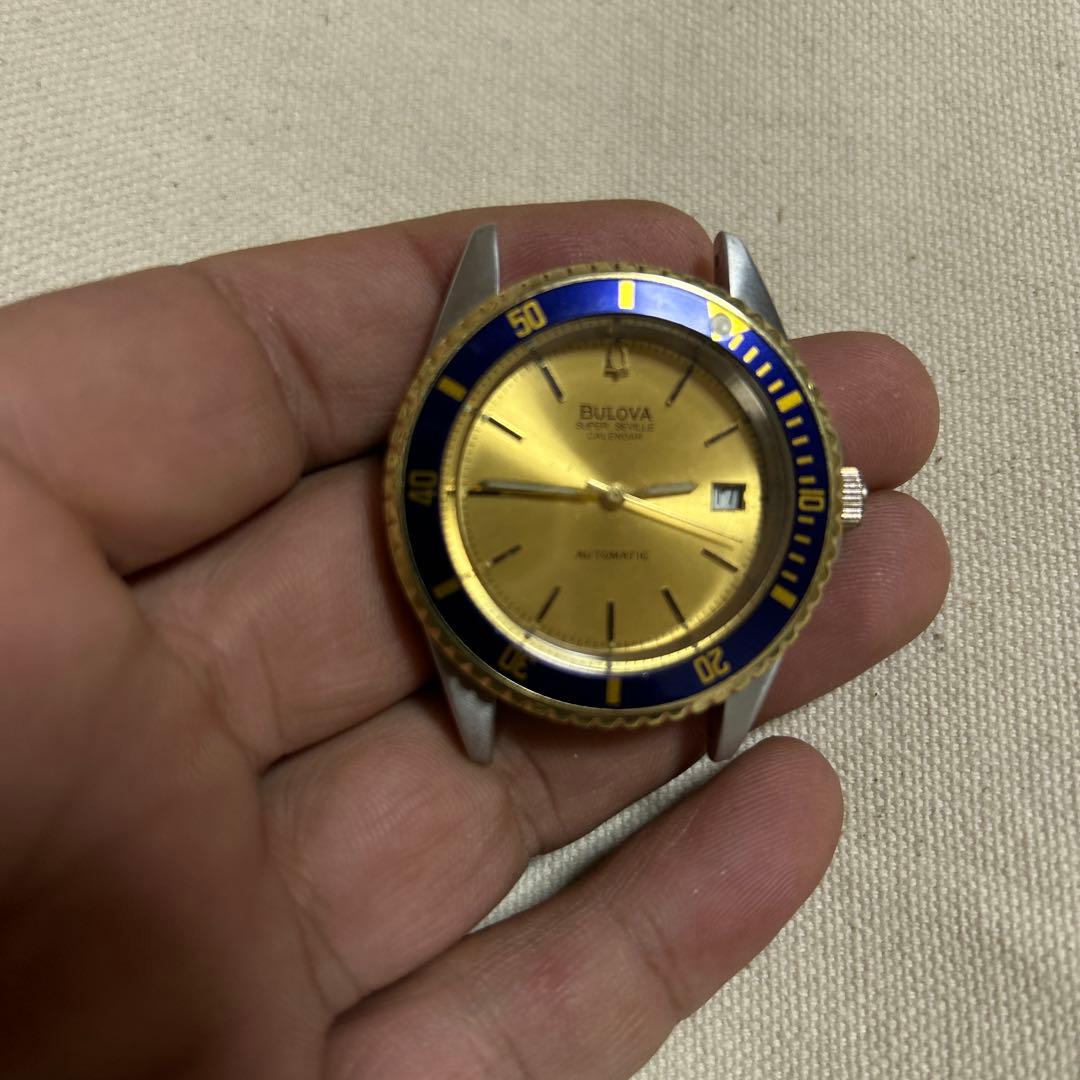 鼎*家様 Bulova 自動巻き腕時計 ゴールド/ブルー