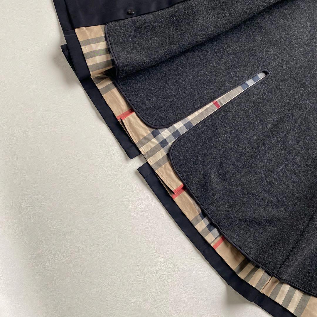 綺麗です】バーバリーロンドン トレンチ 38 メガチェック ファー　ライナー付