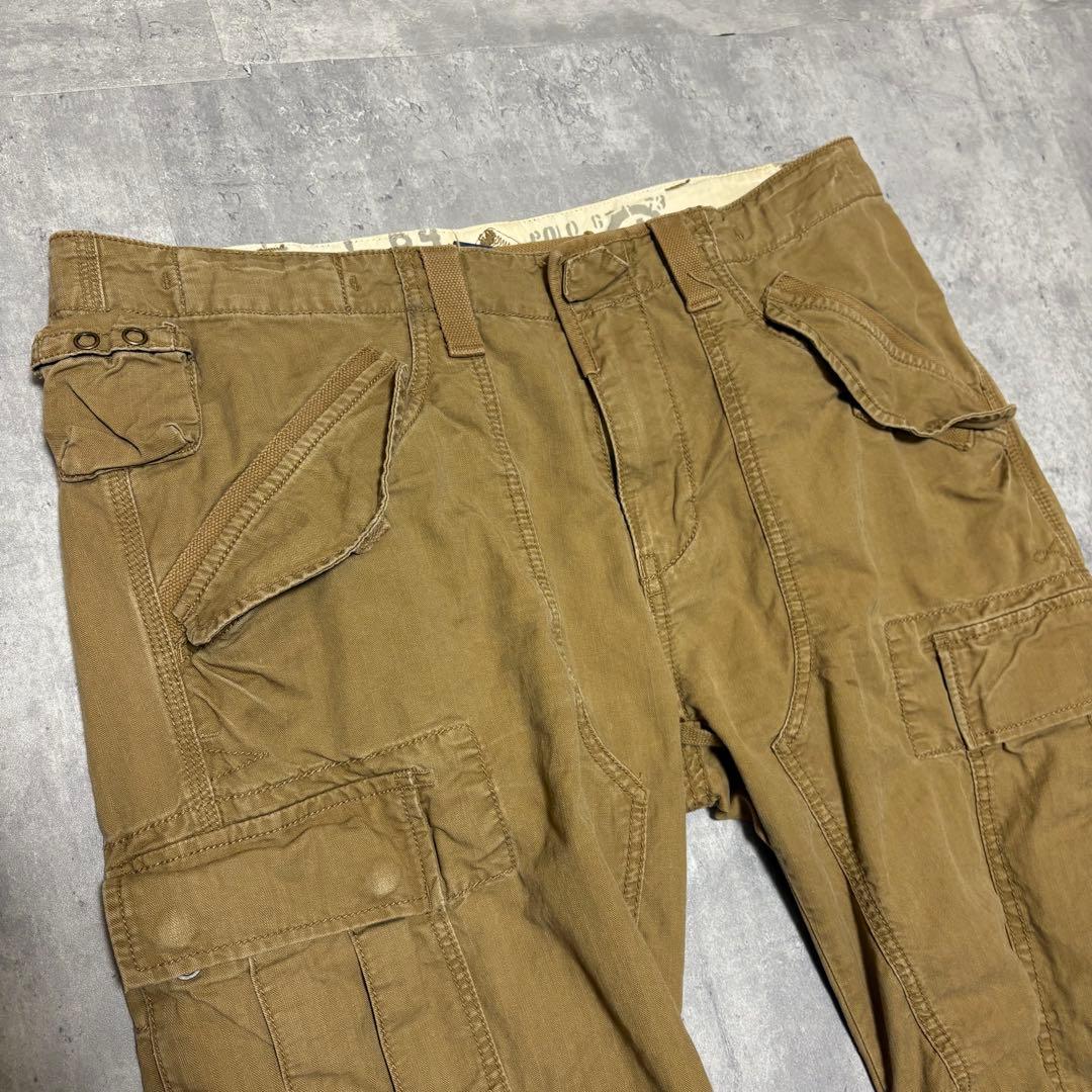 ポロバイラルフローレン　パラシュート　カーゴパンツ　ミリタリー　38×30