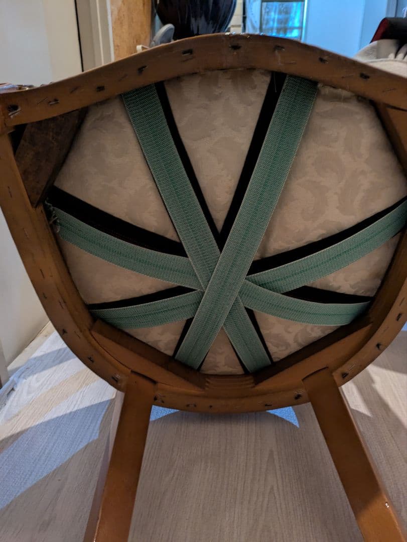 2025/04/14迄 アンティーク木製椅子 ブラウン ご自分で直せる方へ