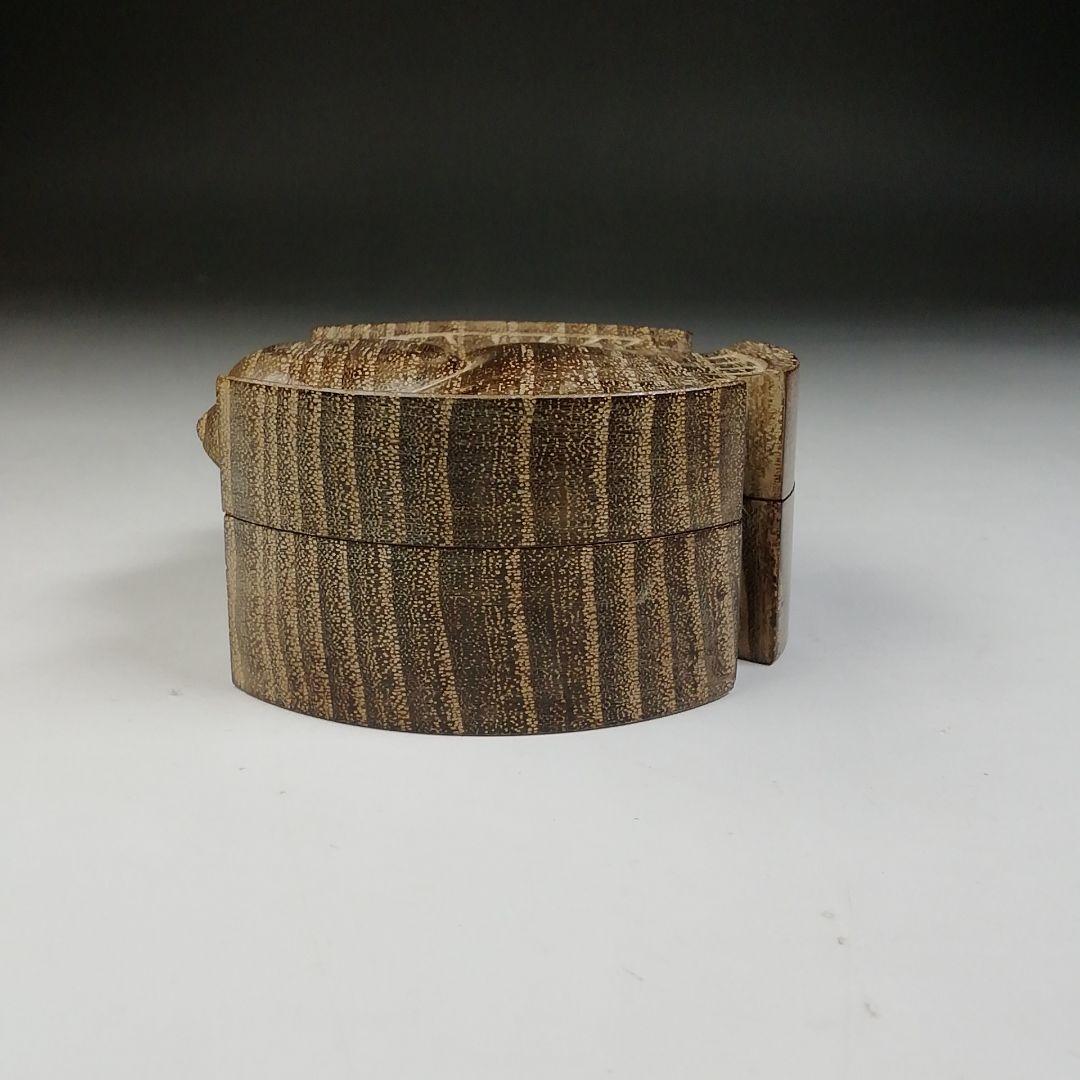 Ｔ６９１　香合　『ふくら雀香合』『祥桑軒　川本光春 作』　共箱　茶道具