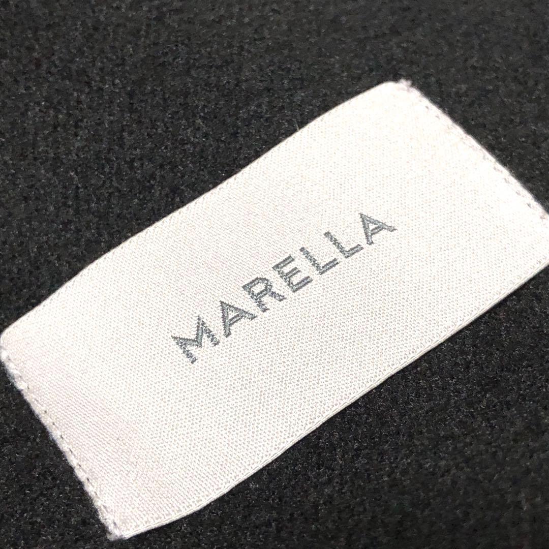 極美品　マレーラ　チェスターコート　スタッズ　クチートアマーノ　黒　38