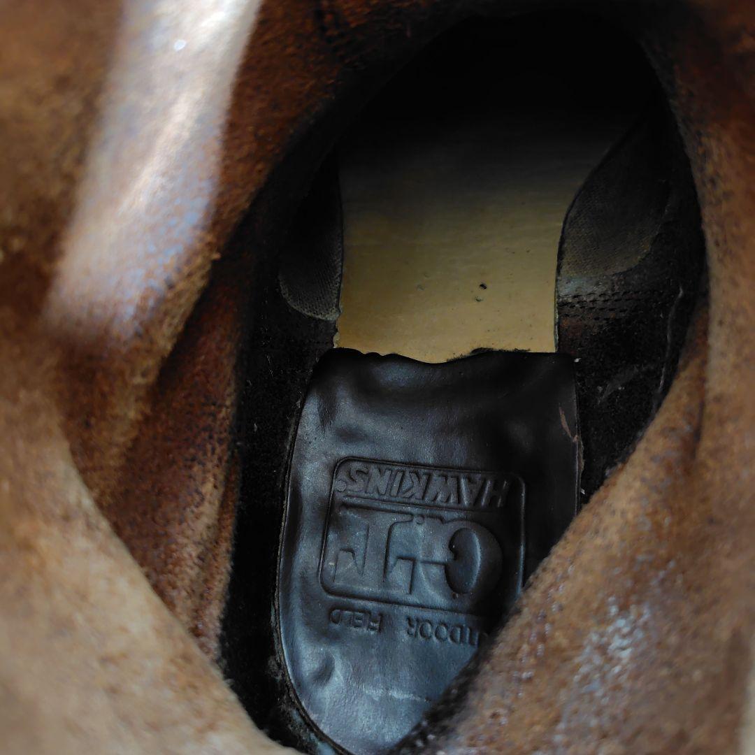 ホーキンス　エンジニアブーツ　ブラウン　レザー　本革　ベルト　【26.5】