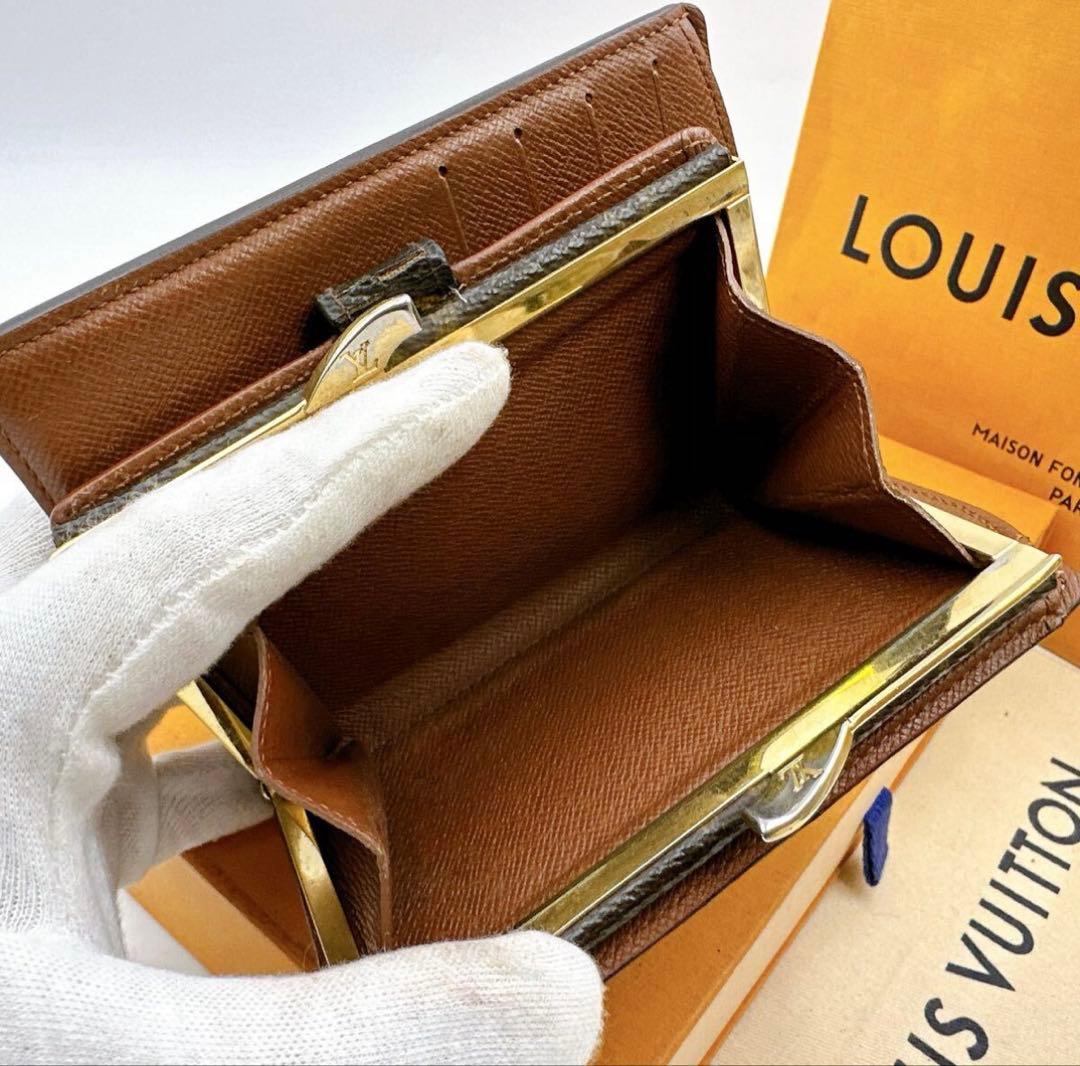 【極美品✨】ルイヴィトン ポルト モネ ヴィエノワ モノグラム がま口 折り財布