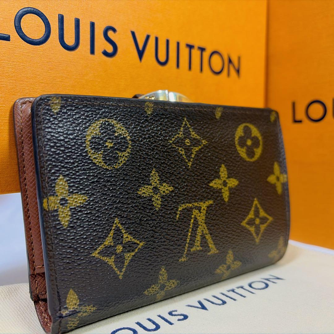 【極美品✨】ルイヴィトン ポルト モネ ヴィエノワ モノグラム がま口 折り財布