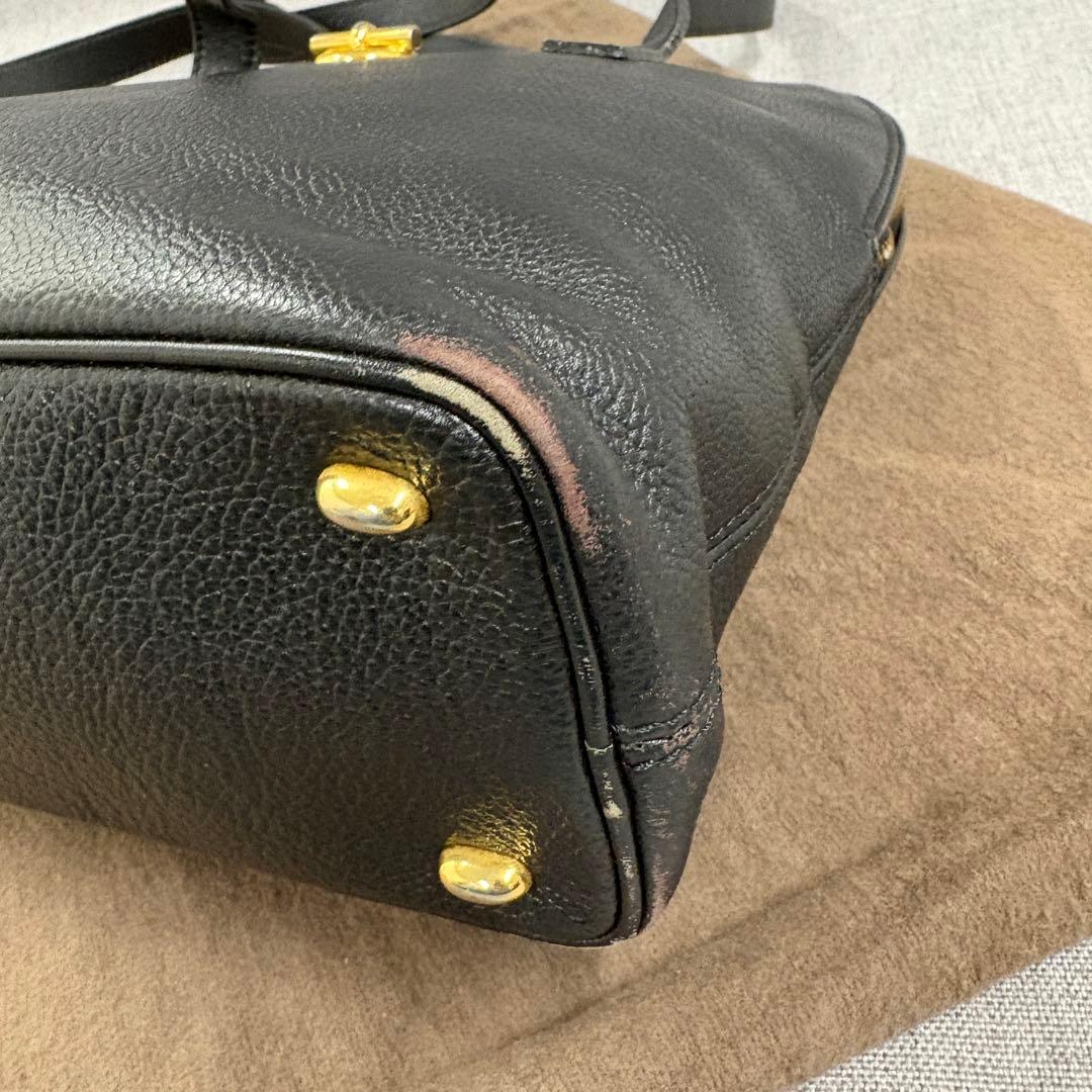 CELINE オールドセリーヌ ショルダーバッグ 黒 マンテル ヴィンテージ