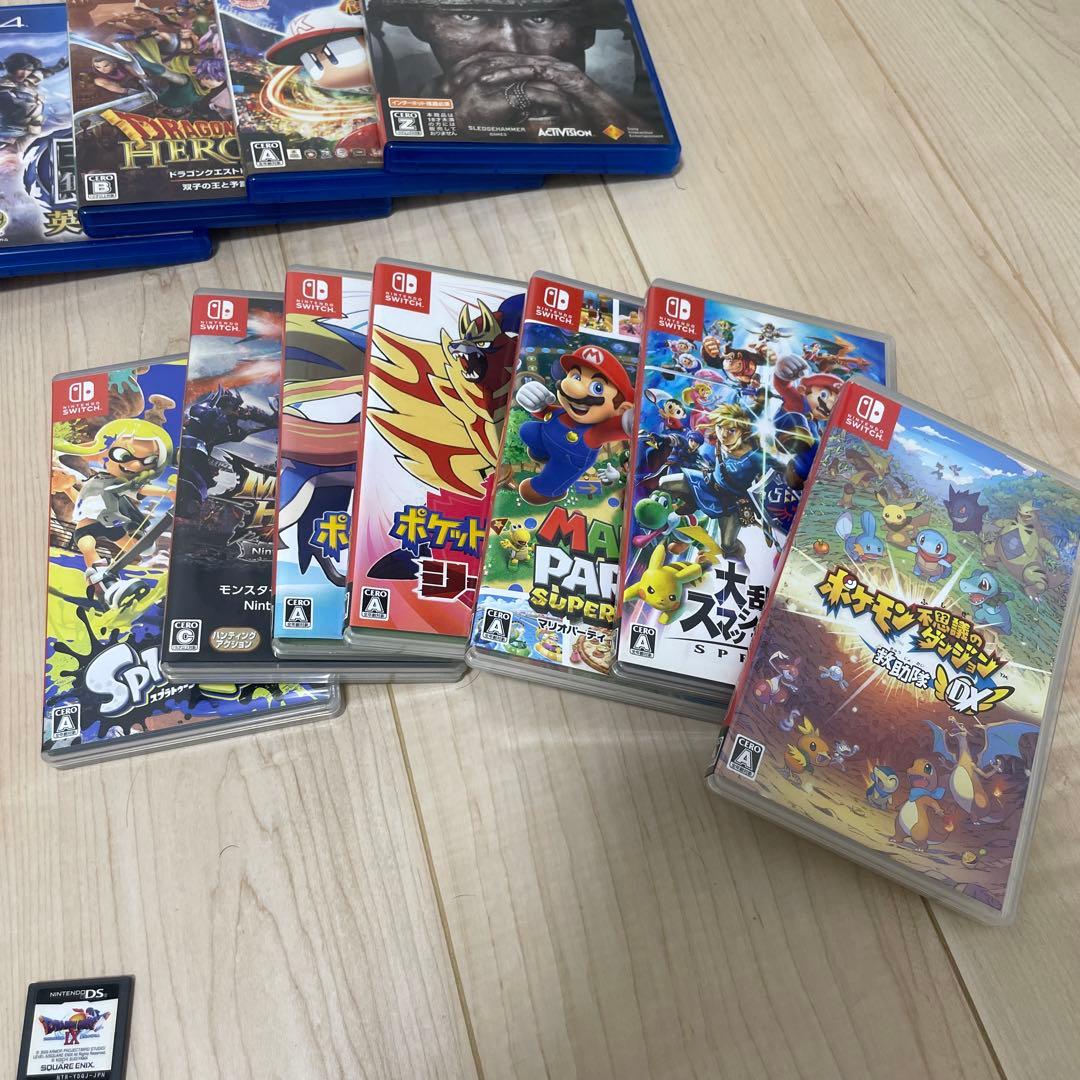 ゲームソフトまとめ売り Switch PS4 WiiU 3DS DS