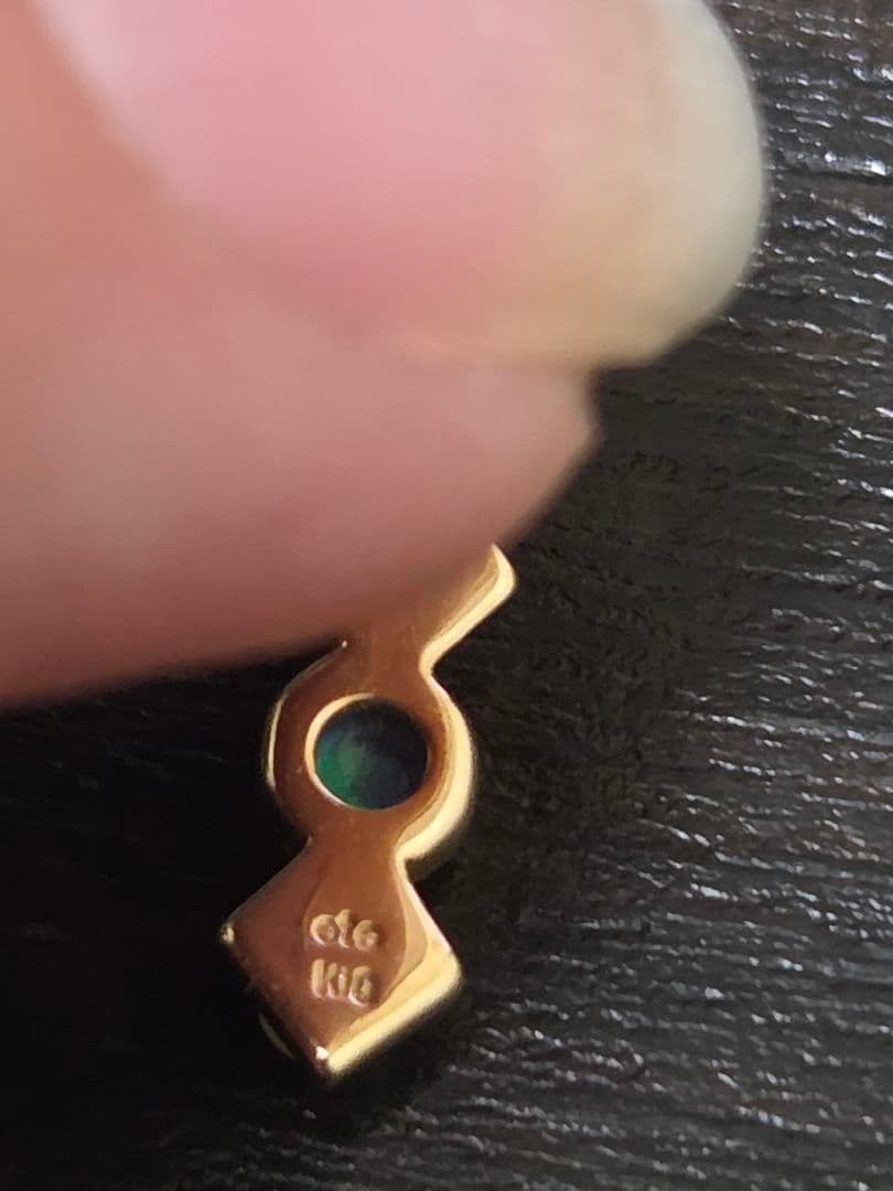 【うさ】ete エテ K10YG×K18YG×オパール ピアス【美品】