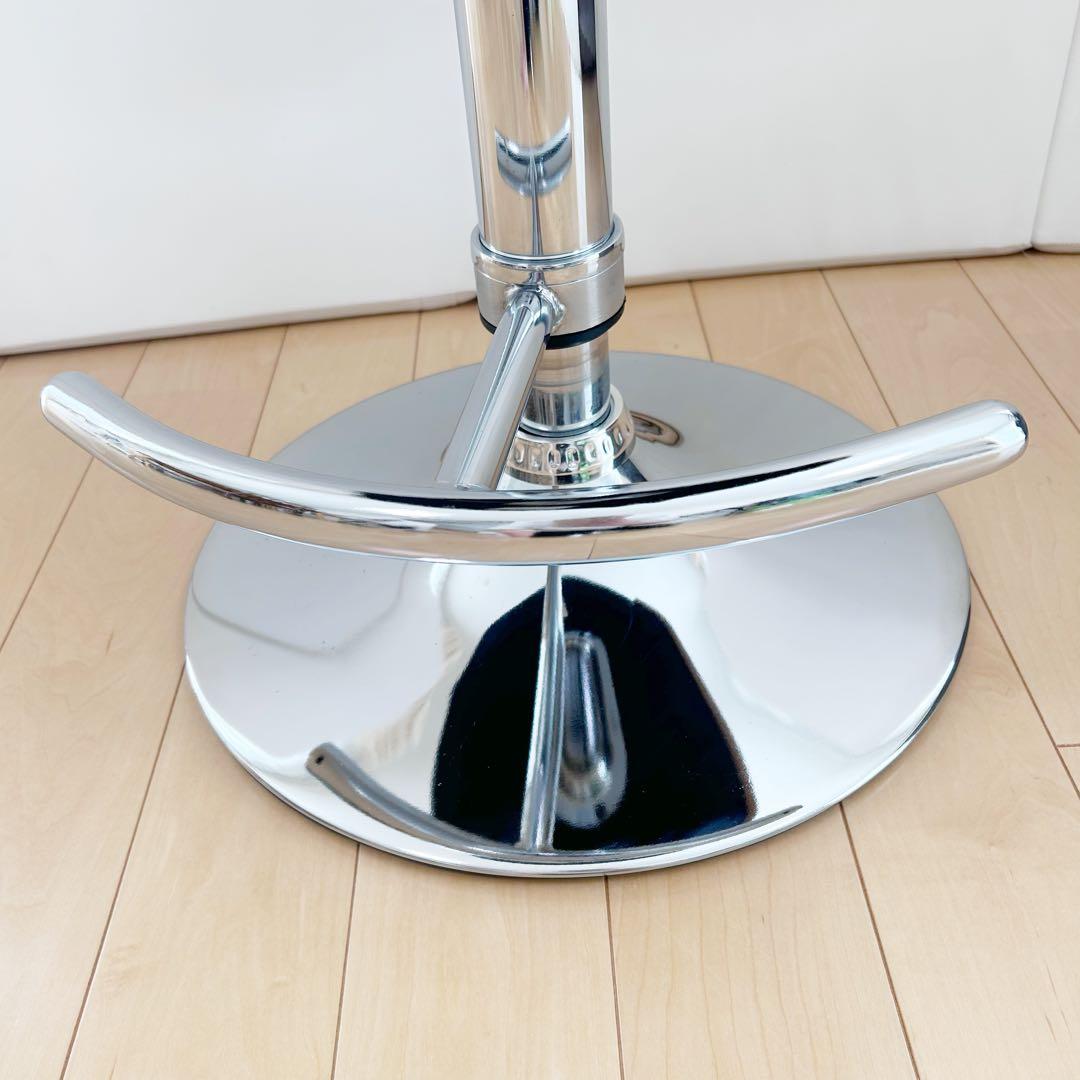 ウォールナット突板　昇降チェア　カウンターチェア　バーチェア　昇降回転式アーム