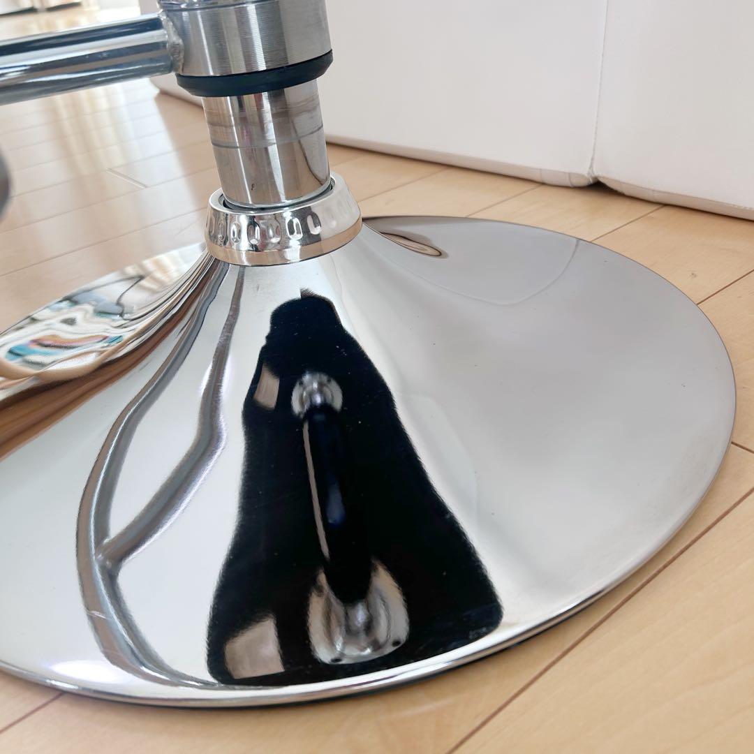 ウォールナット突板　昇降チェア　カウンターチェア　バーチェア　昇降回転式アーム