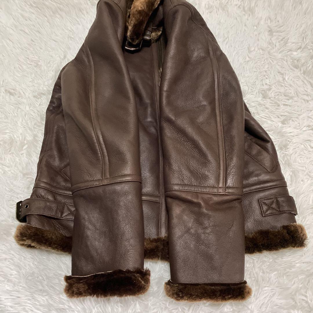 タグ付き✨美品✨B-3 ムートンジャケット　ラムレザー　L