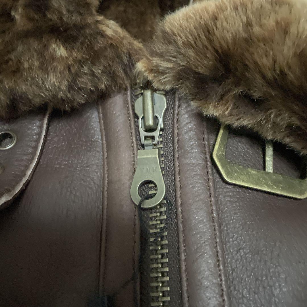 タグ付き✨美品✨B-3 ムートンジャケット　ラムレザー　L