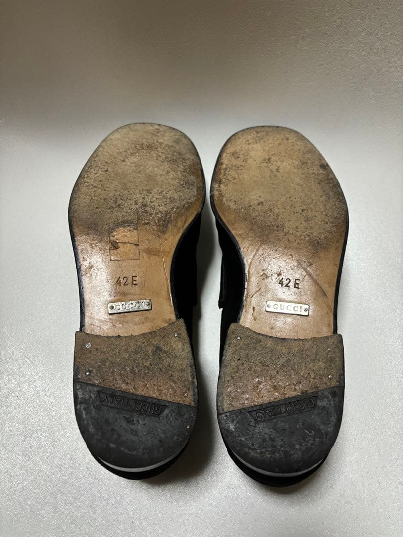 gucci グッチ　ローファー　ビットローファー　メンズ　革靴　ホースビット42