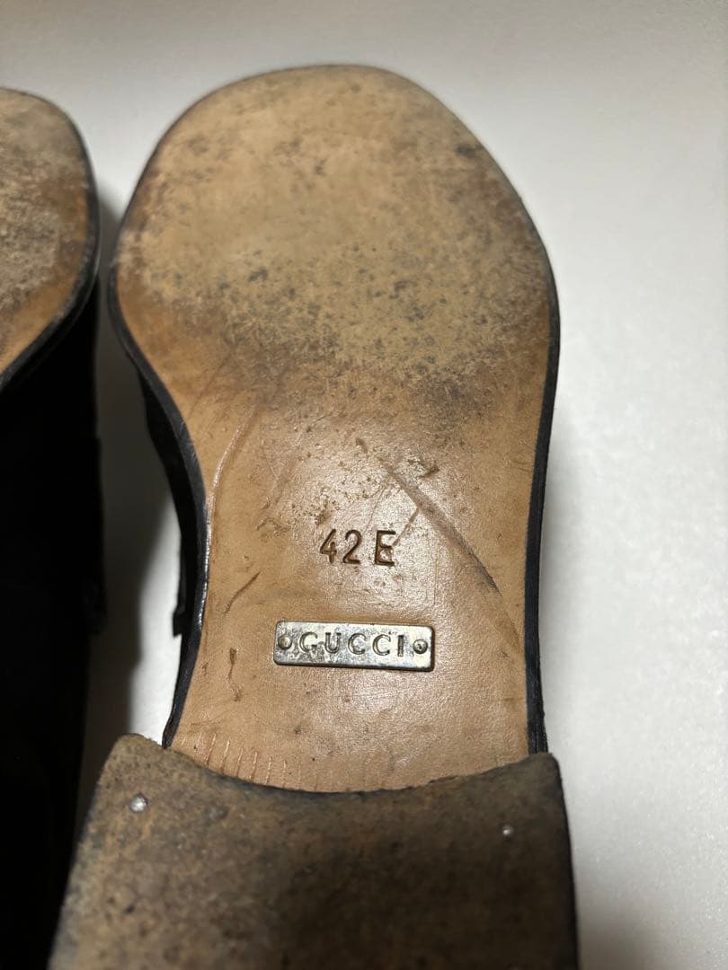 gucci グッチ　ローファー　ビットローファー　メンズ　革靴　ホースビット42